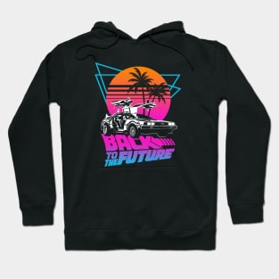 BACK TO THE FUTURE - Retro 80s style colors Hoodie